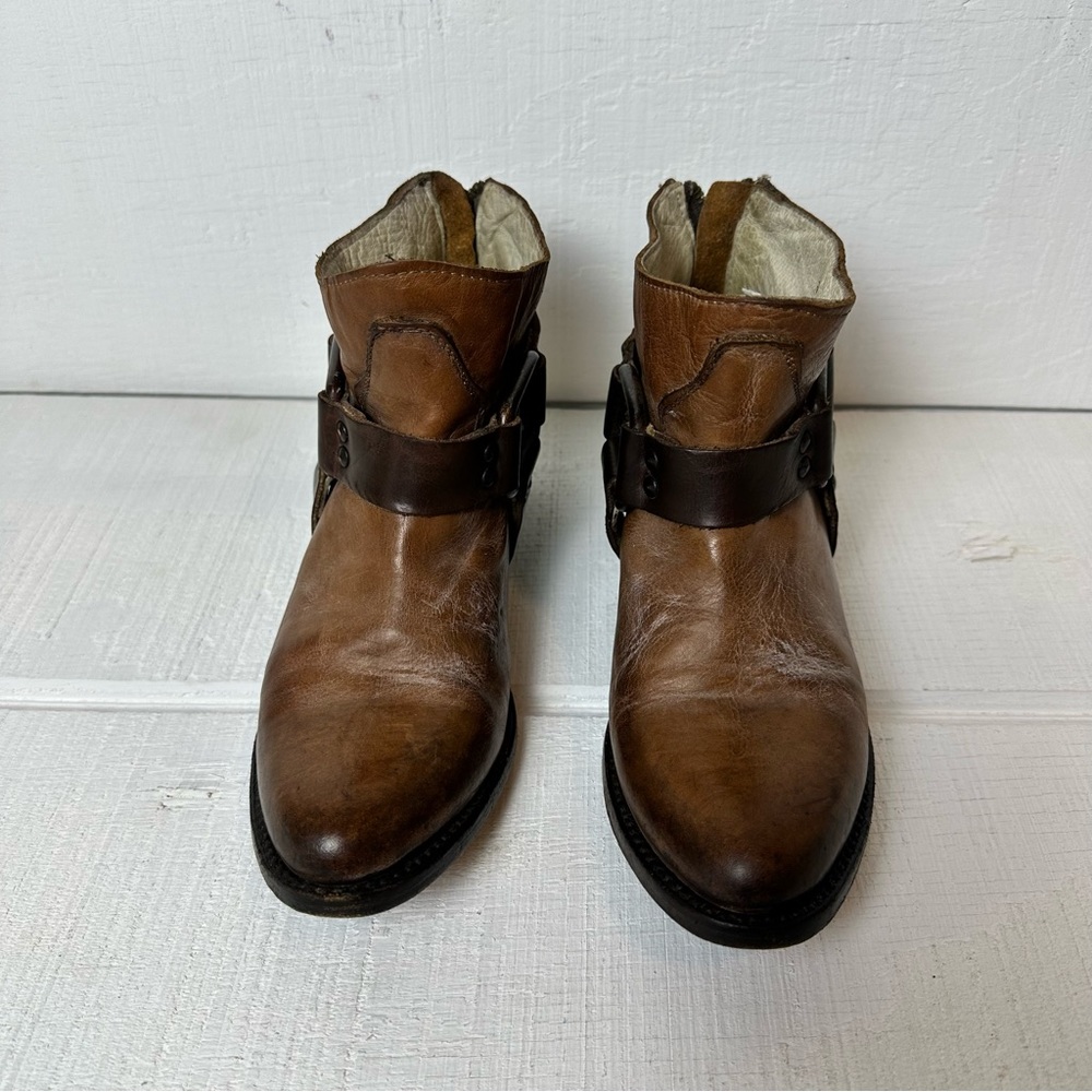 Freebird by Steven Phlow Ankle Boot Sz 7 Brown Western Booties Leather - Picture 8 of 11